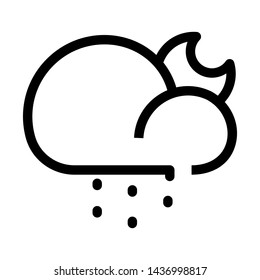 Rainy season flat vector icon