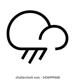 Rainy season flat vector icon