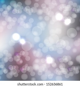 Rainy sky with bokeh effect. Abstract background. Vector illustration EPS10