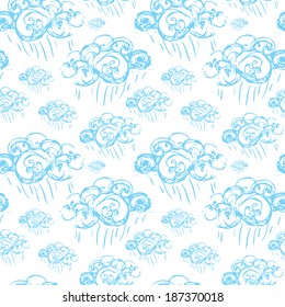 rainy sky clouds seamless texture