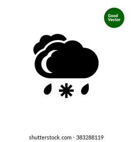 Rainy with snow