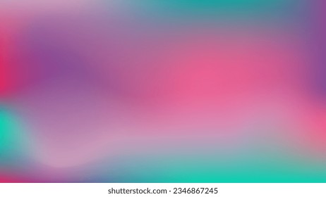 Rainy spring vibe gradient wallpaper. Lilac lavender violet magenta pint mauve rose spot on azure blue painting texture graphic design background. Mockup poster, social media, advertisement, flyer