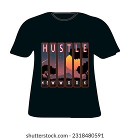 Rainy T Shirt Design Vector