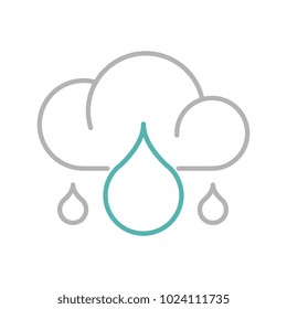 Rainy vector icon