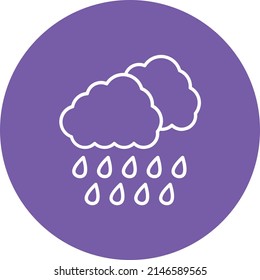 Icono de vector de lluvia. Se puede usar para imprimir, móviles y aplicaciones web.