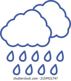 Rainy vector icon. Can be used for printing, mobile and web applications.