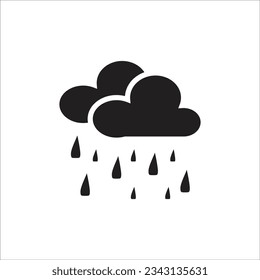 línea de icono de vector de lluvia nueva