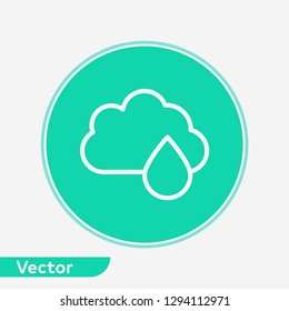 Rainy vector icon sign symbol