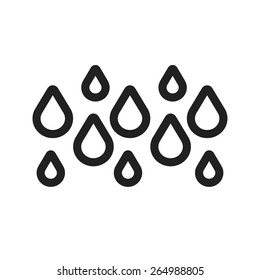 Rainy vector image to be used in web applications, mobile applications, and print media.