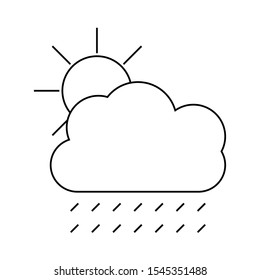 Rainy Wather Vector Icon,  Weather