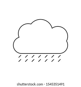 Rainy Wather Vector Icon,  Weather