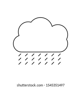 Rainy Wather Vector Icon,  Weather