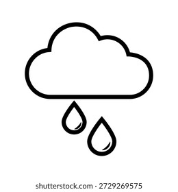 rainy weather cloud icon. rainy weather cloud.