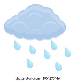 Rainy Weather Icon Cartoon Rainy Weather Stock Vector (Royalty Free ...