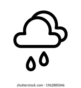 rainy weather icon or logo isolated sign symbol vector illustration - high quality black style vector icons
