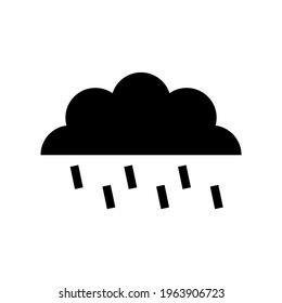 rainy weather icon or logo isolated sign symbol vector illustration - high quality black style vector icons

