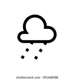 Rainy, weather line icon. Pixel perfect fully editable vector icon suitable for websites, info graphics and print media.