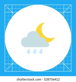 Rainy weather at night