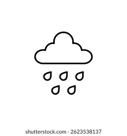 rainy weather, rain season icon