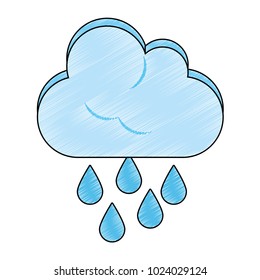 Rainy weather symbol