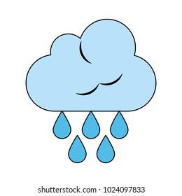 Rainy weather symbol