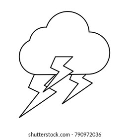 Rainy weather symbol cartoon