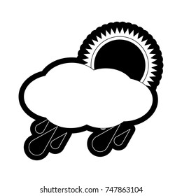 rainy weather vector illustration