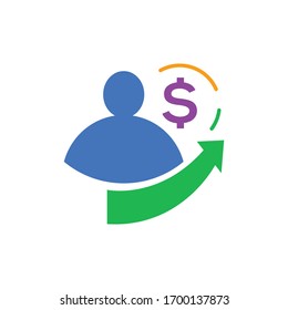 Raise market logo template vector icon design