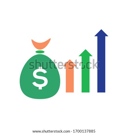Raise market logo template vector icon design