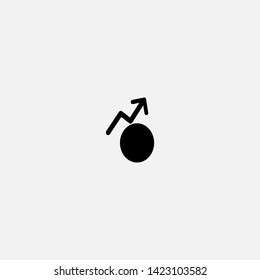 raise rates icon sign signifier vector