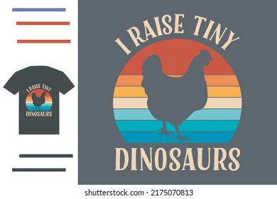 I raise tiny dinosaurs t shirt design svg