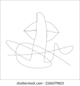 Levanta el dedo pidiendo silencio. Siluetas vectoriales. Lipa con el dedo pidiendo silencio. Cállate. Ilustración vectorial