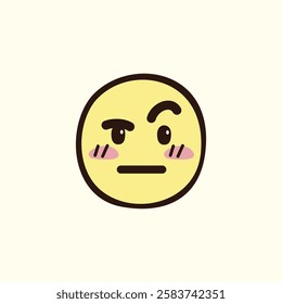 Raised Eyebrow Doodle Emoji for design needs, Landing Pages, Animation, Apps, Presentations, Content Creator and other Promotions