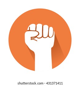 raised fist