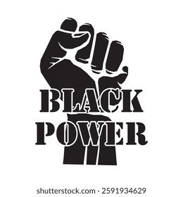 Raised fist Black Power, 1865 Juneteenth, Black history month, Black Pride,  They not like us