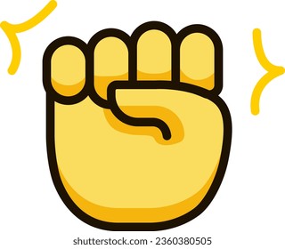 raised fist icon emoji sticker