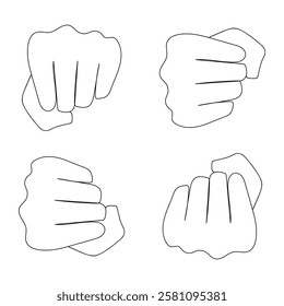 Raised Fist Symbol for Unity Design