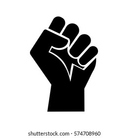 Raised Fist - Symbol Of Victory, Strength, Power And Solidarity