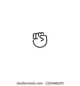 Raised Fist vector icon