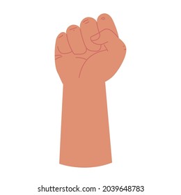 raised hand gesture icon isolated
