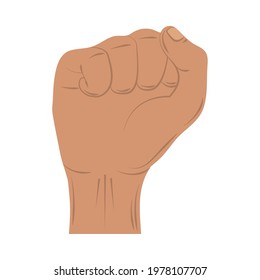 raised hand gesture isolated icon