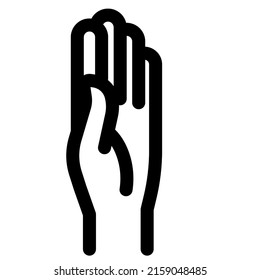 raised hand icon design, vector illustration, best used for presentations