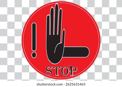 Raised hand icon symbolizing stop or interaction. Stop hand icon. Set of hand hello icons eps 10