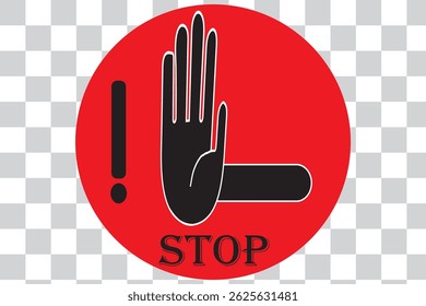 Raised hand icon symbolizing stop or interaction. Stop hand icon. Set of hand hello icons eps 10
