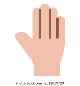 Ícone de mão levantada para web, app, infográfico, etc