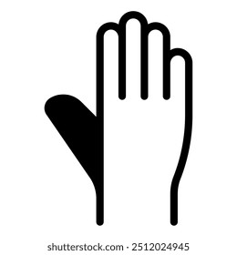 Ícone de mão levantada para web, app, infográfico, etc
