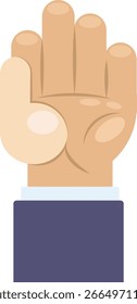 Icono de Vector de mano levantado