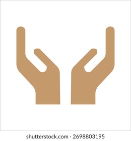 Hochzeits-Symbol - Islamische Dua-Hände, muslimische Anbetung