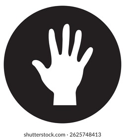 raised hands icon sign vector logo for web ui . 