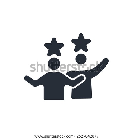 Raised hands icon. vector.Editable stroke.linear style sign for use web design,logo.Symbol illustration.